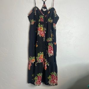 Black floral dress, size 6, American Eagle